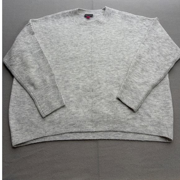 Vince Camuto Sweaters - Vince Camuto Heather Gray Crewneck Oversized Sweater CV3452240 Womens Large Soft